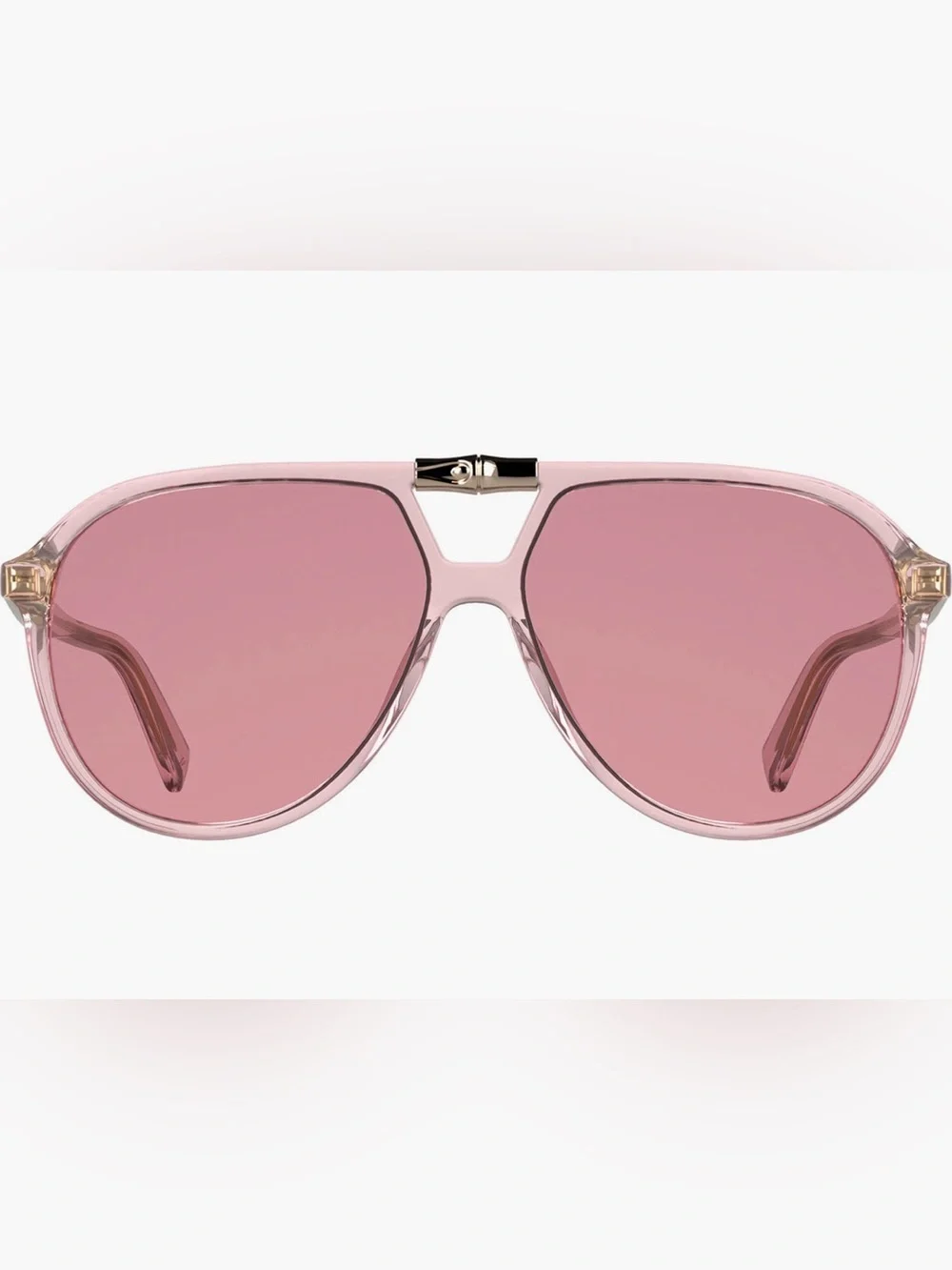 Women's Longchamp LO800S Pink Aviator Sunglasses - Stylish Pink Lenses